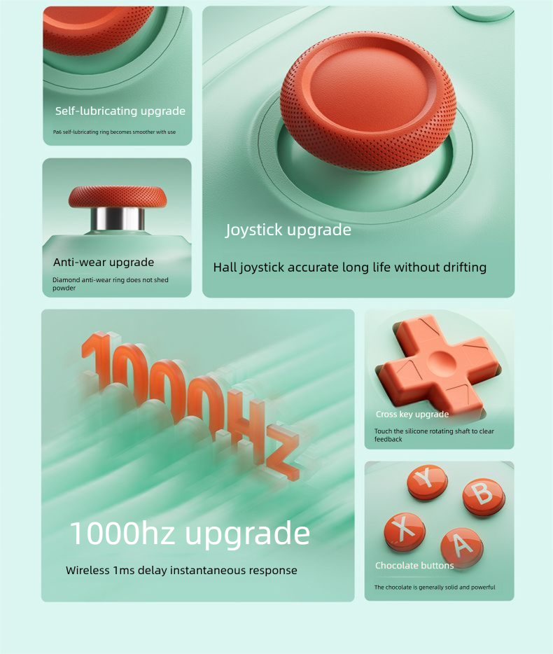 8BitDo Orion 2 Youth Edition Wireless Game Controller Hall Joystick PC Computer Steam Android Genshin Impact_voghion.com