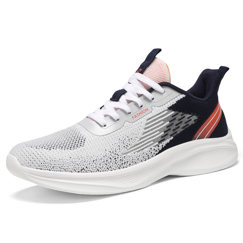 Men's New Autumn Breathable Sports Lace Up Air Cushion Running Shoes, Korean Version Casual Shoes_voghion.com