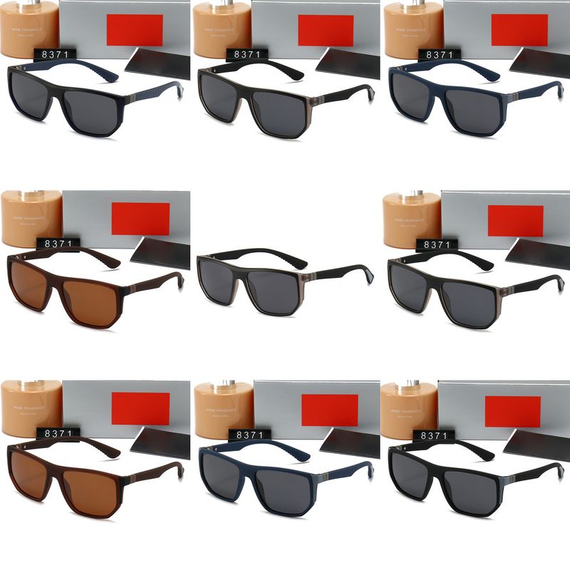 New Polarized Sunglasses With Square Frame, Fashionable And Trendy Casual Unisex Sunglasses, 8371_voghion.com