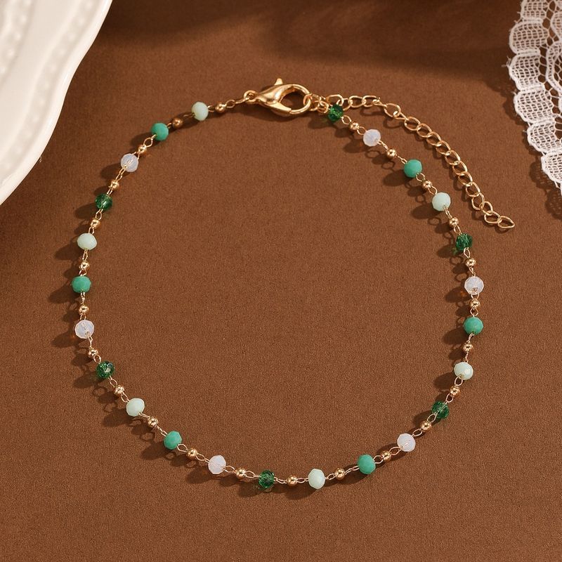 Bohemian Beaded Stone Summer Beach Women's Anklet_voghion.com
