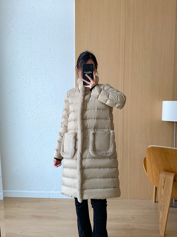 Damenbekleidung Seto Pelz Daunenjacke, leicht und dünn, neuer chinesischer Stil, High-End, stimmungsvoll und modisch, 2024 Neuheiten für den Winter_voghion.com