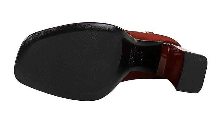 9982-K105 Style Banquet Wedding Coarse Super High Heels Waterproof Platform Silk Strap Single Shoes_voghion.com