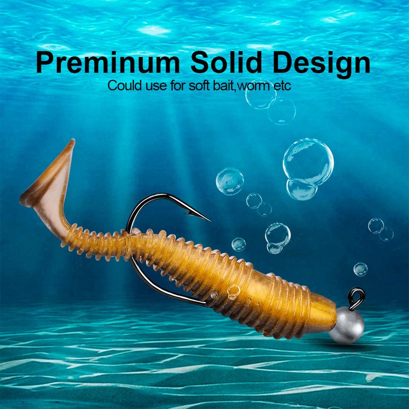 Anti-Hooking Original Color Narrow Belly Crank Lead Head 1g 1.8g 2.5g 3.5g Soft Fish Fishing Hook Accessories_voghion.com