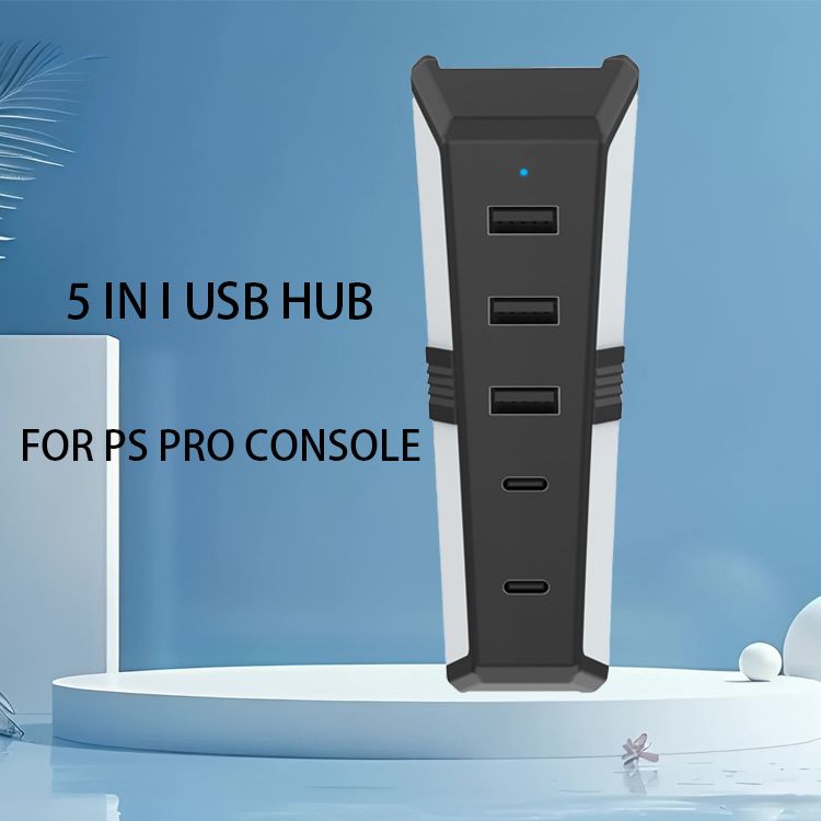 PS5 PRO Kompatibel Mit VR 4-Port Splitter Zubehör High-Speed Übertragung USB Host HUB Expander_voghion.com