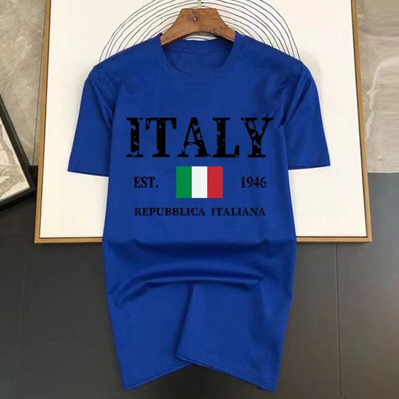 Letter Italy Men Hip Hop T-shis 2023 New Summer Funny Multicolor Imprimat Bumbac Respirabil Tricouri Topuri Bărbați Moda_voghion.com