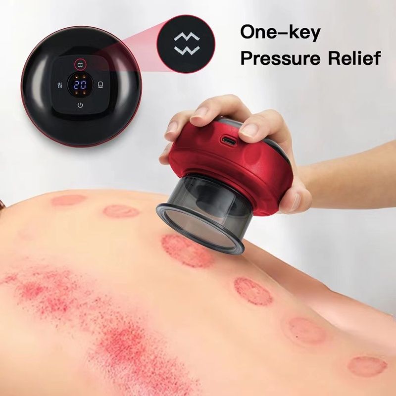 Electric Vacuum Scraping Guasha Gua Sha Hine Suction Therapy Cupping Massage Set_voghion.com