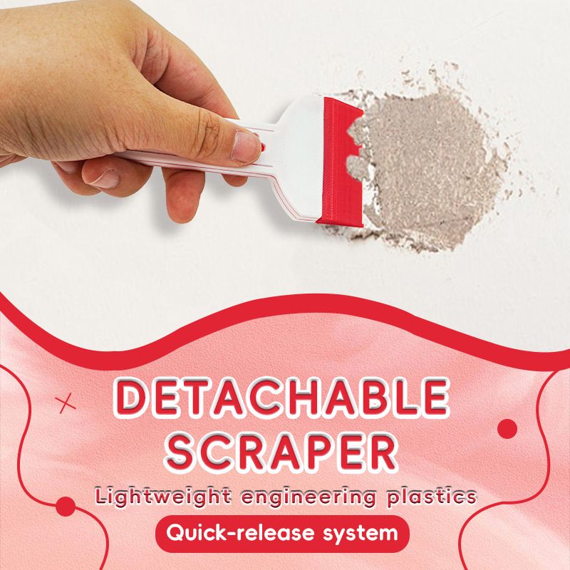 New Detachable Scraper Short Handle Crevice Cleaner Home Plastic Cleaning Tool_voghion.com
