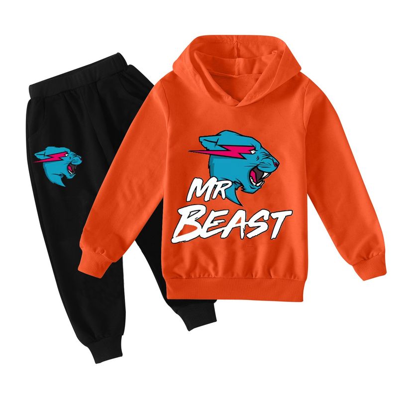 Felpa + pantaloni casual per ragazzi e ragazze, set da tre 1213b_voghion.com