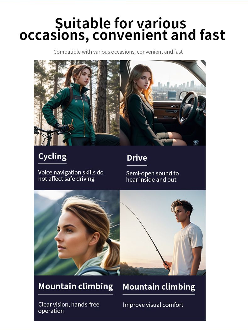 Smart Bluetooth Glasses GS11 With Photochromic Lenses, Magnetic Charging, Lightweight Metal Frame For Work & Outdoor_voghion.com