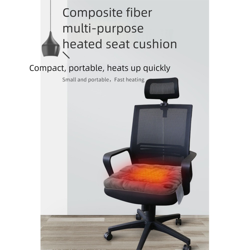 Cuscino riscaldante USB in grafene, cuscino per sedia da ufficio 5V con 3 livelli di calore, riscaldamento rapido per casa e auto_voghion.com