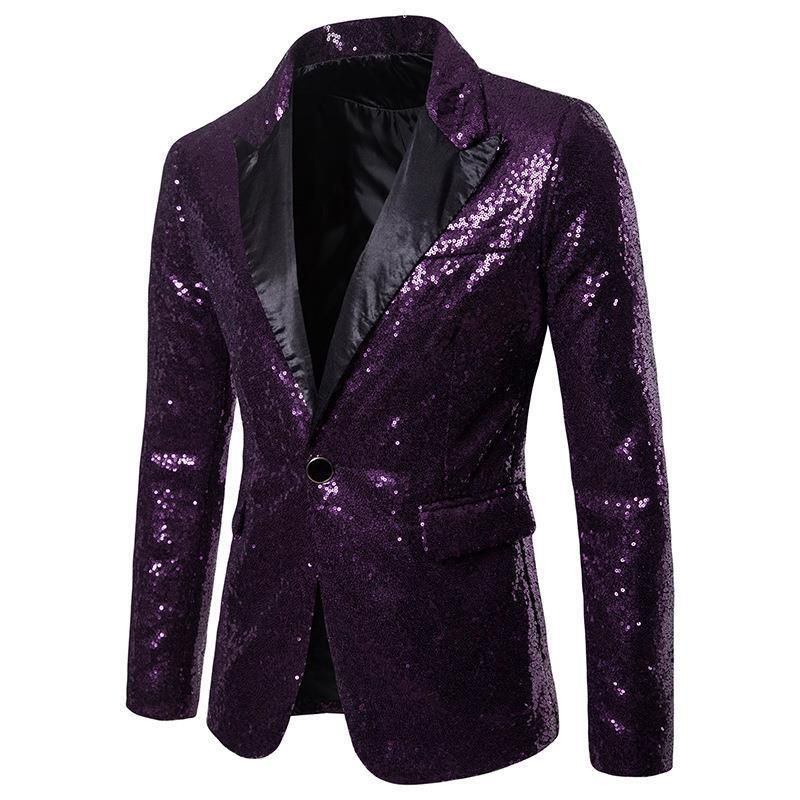 CT 2025 Performance Costume Gold Sequin Suit Plus Size Blazer Nightclub Men's Host Emcee Photo Studio Jacket_voghion.com