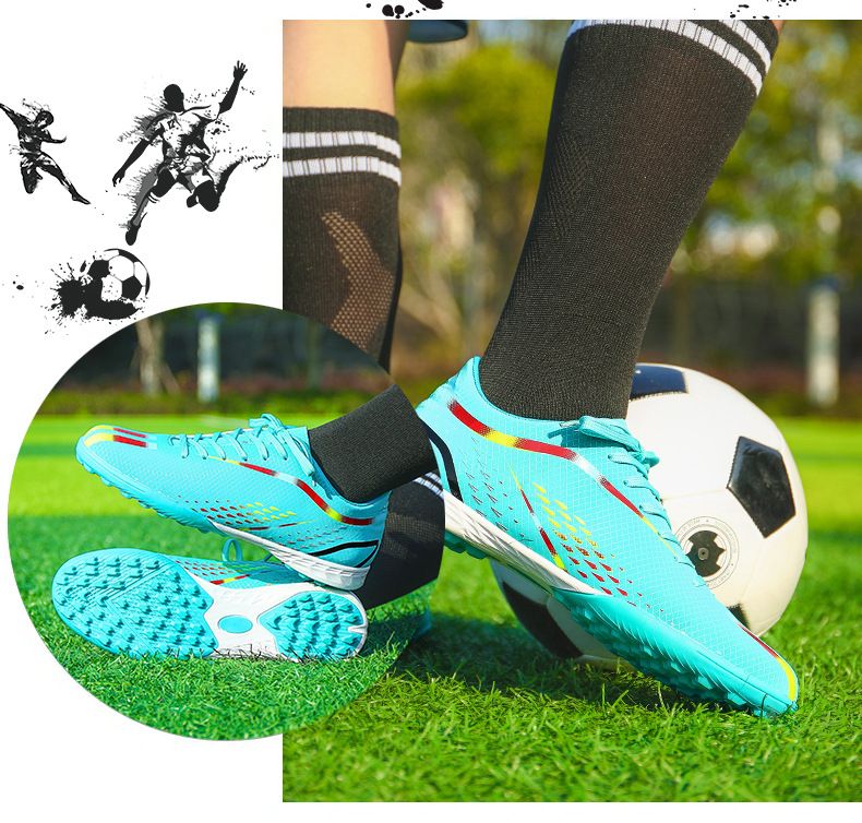 Nuovo pallone da calcio basso per ragazzi, ragazze, bambini, adolescenti e studenti, chiodi rotti TF, erba artificiale, chiodo AG_voghion.com