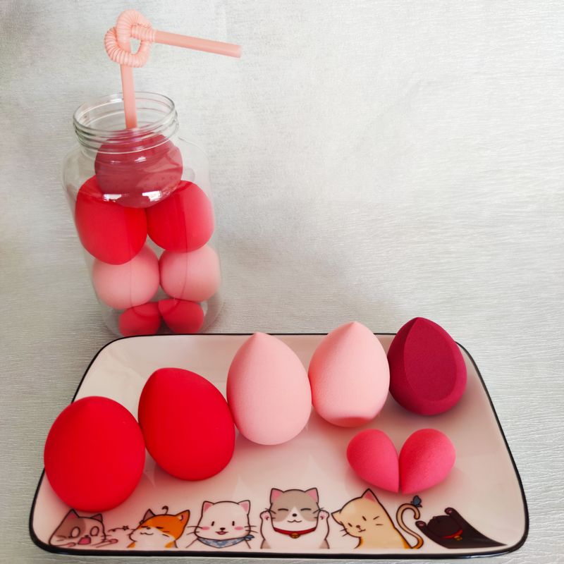 Cotton Pads 7 Pack Beauty Eggs Do Not Absorb Powder, Super Soft, Dry And Wet Dual Use Internet Celebrity Makeup Eggs, Mini Sponge Makeup Puff_voghion.com