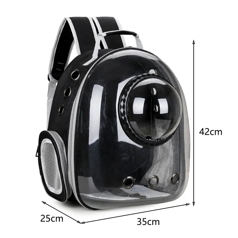 Pet Cat Carrying Bag Space Pet Backpacks Breathable Portable Transparent Backpack Puppy Dog Transport Carrier Space Capsule Bags_voghion.com