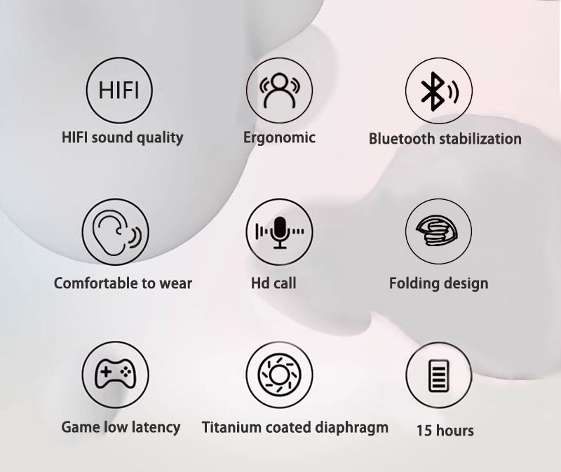 LED Wireless Bluetooth Headphones Over Ear, Deep Bass & FM Radio, 8H Playtime, Built-in Mic, Wired/Wireless Dual Mode, For Sports/Gaming_voghion.com