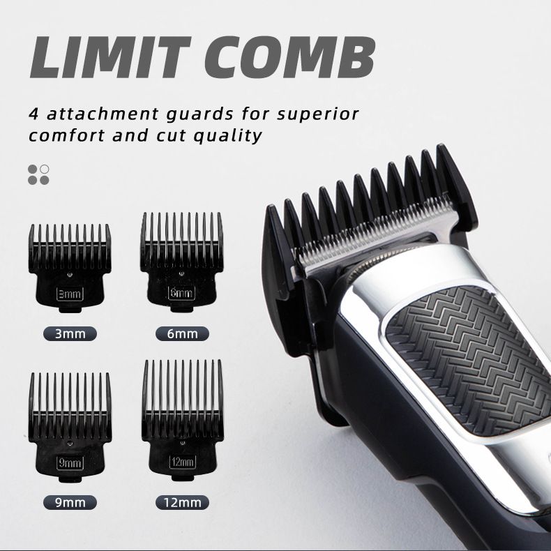 Professional USB Rechargeable Hair Clipper For Men - Barber Grade Precision, Stainless Steel Blade, Retro Design, Cordless_voghion.com