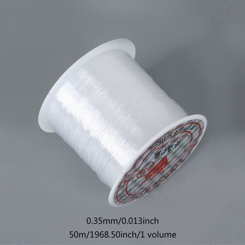 Multi-Spezifikation, transparenter Kristall-Fischfaden mit guter Lichtbeständigkeit, elastischer Fischfaden mit Flachnaht-Nähfaden_voghion.com