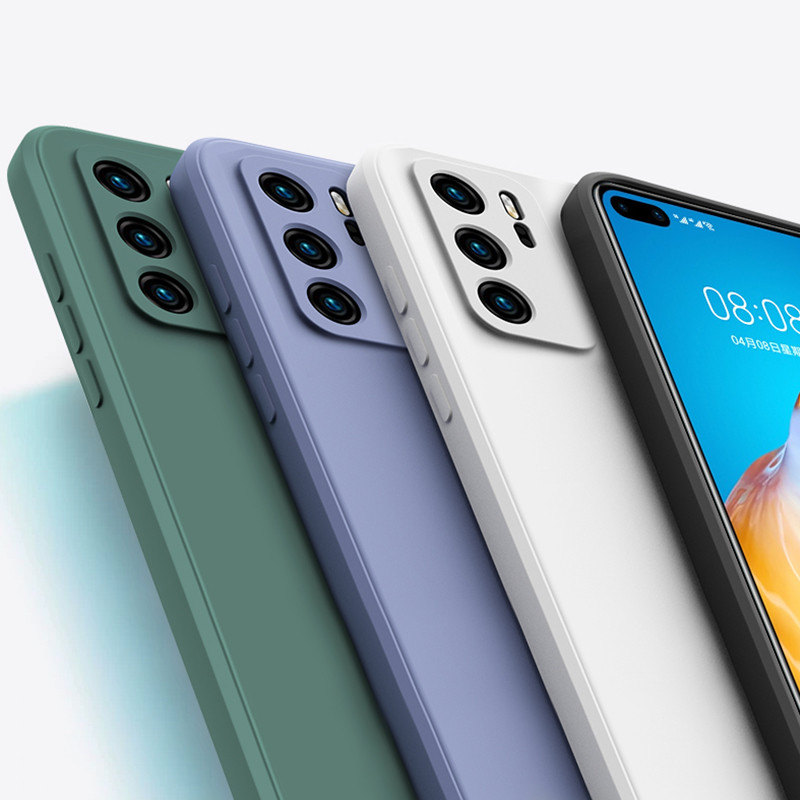 Flytende silikonetui til Samsung Galaxy S23 S22 S21 Ultra S20 FE S10 Plus A13 A33 A53 A73 A52 A52S Mykt støtsikkert deksel_voghion.com