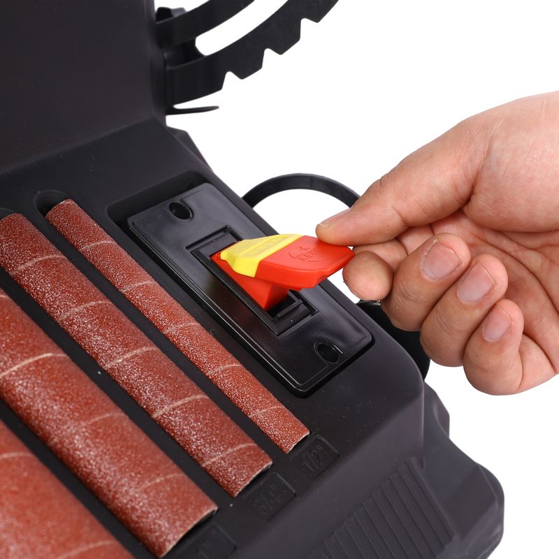 Vertical Oscillating Spindle Sander & Belt Sander, 2 IN 1 Combination Woodworking Machine_voghion.com