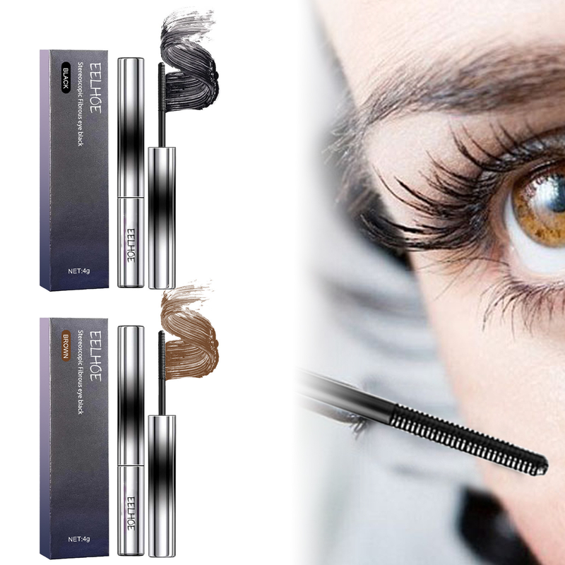 EELHOE Curling Auge schwaarz, schwaarz schéi Wimperen, natierlech, déck, Anti Schweess, Smudging, net peeling, a schlank_voghion.com