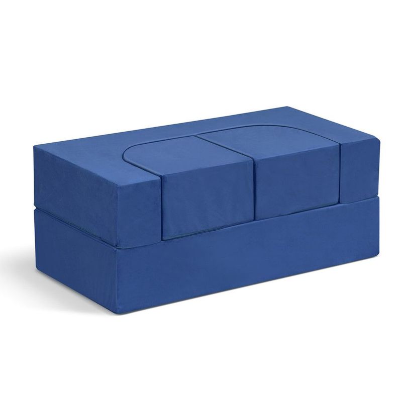 4PCS Modular Kids Play Couch Filled With 100% 28D Sponge,Toddler Nugget Convertible Couch_voghion.com