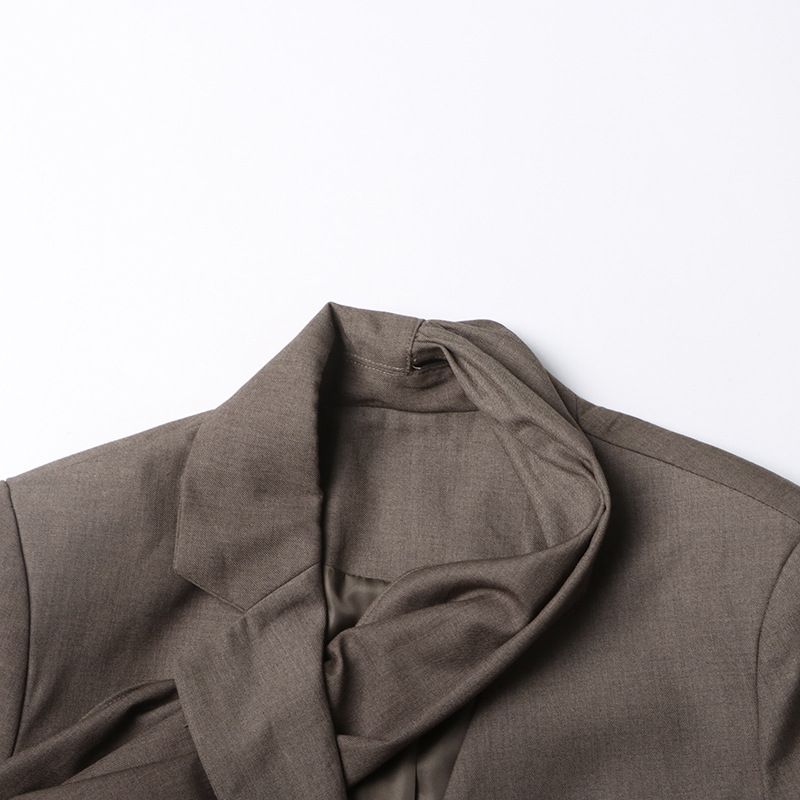 2025s High End Mini For Women In The Spring Of 2025, Personalized Versatile, Featuring A French Shawl Design, Long Sleeved_voghion.com