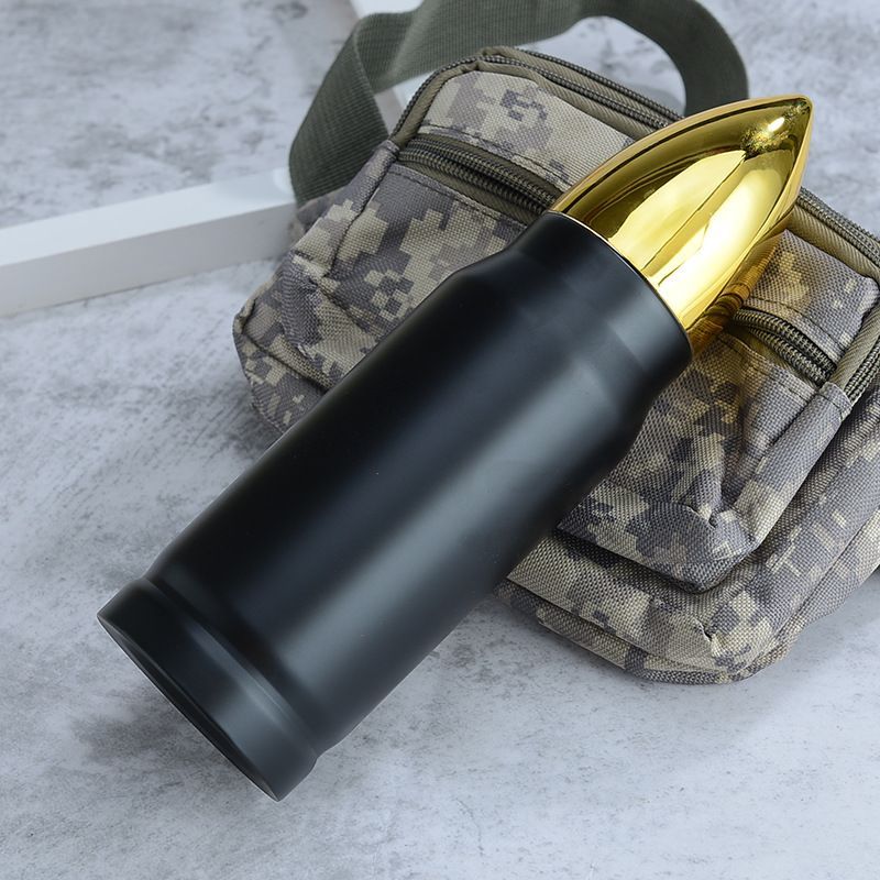 Vacuum Stainless Steel Insulated Double-Layer Bullet Rocket Portable Creative Department Store Gift Cannonball Water Cup_voghion.com