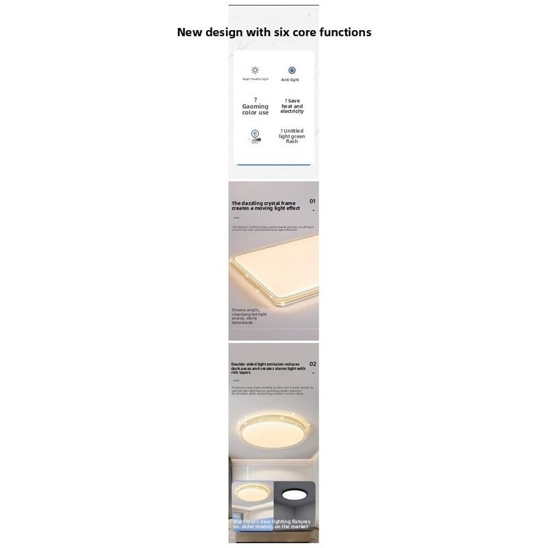 Lampada da soffitto a LED per camera da letto principale, semplice e moderna, per soggiorno, stanza rotonda, studio, balcone, corridoio, nuovo apparecchio di illuminazione_voghion.com