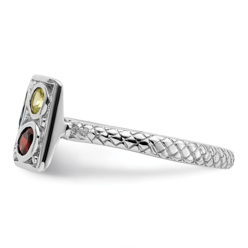 Sterling Silver Stackable Expressions Gemstone Ring_voghion.com