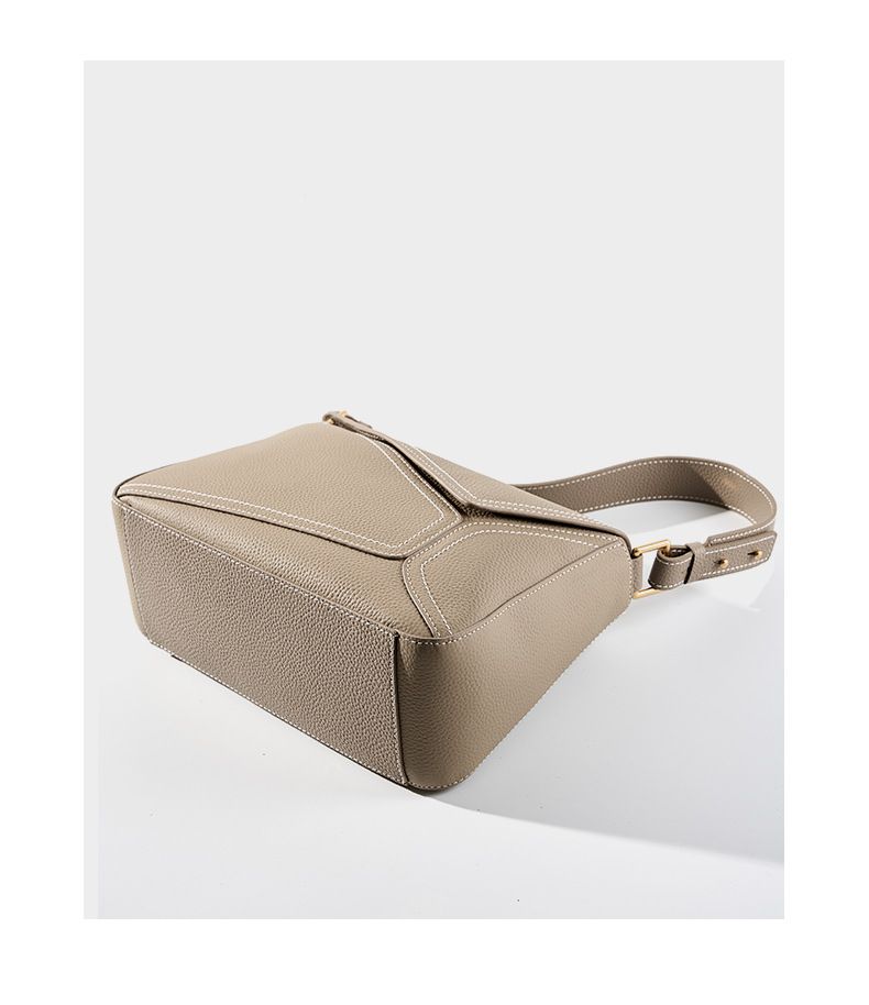 Borse da donna, borsa a tracolla singola, borsa geometrica da donna, borsa a cuscino in vera pelle, borsa a tracolla in pelle di mucca, borsa da pendolare_voghion.com