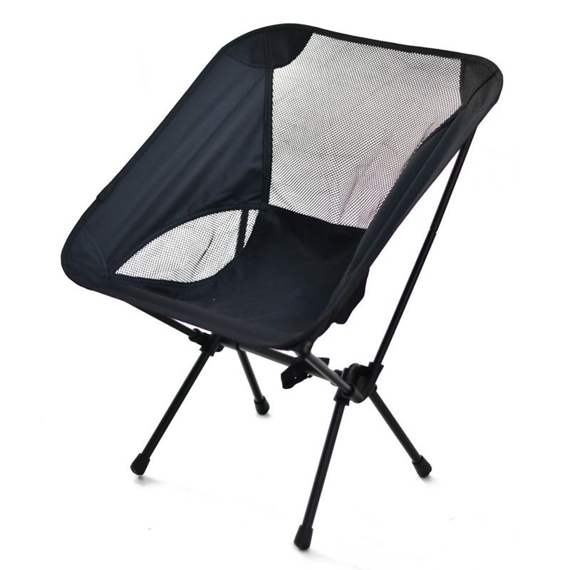 Outdoor Breathable Moon Lightweight Portable Space Folding Chair With Backrest, Fishing Beach Camping Chair, High Back_voghion.com