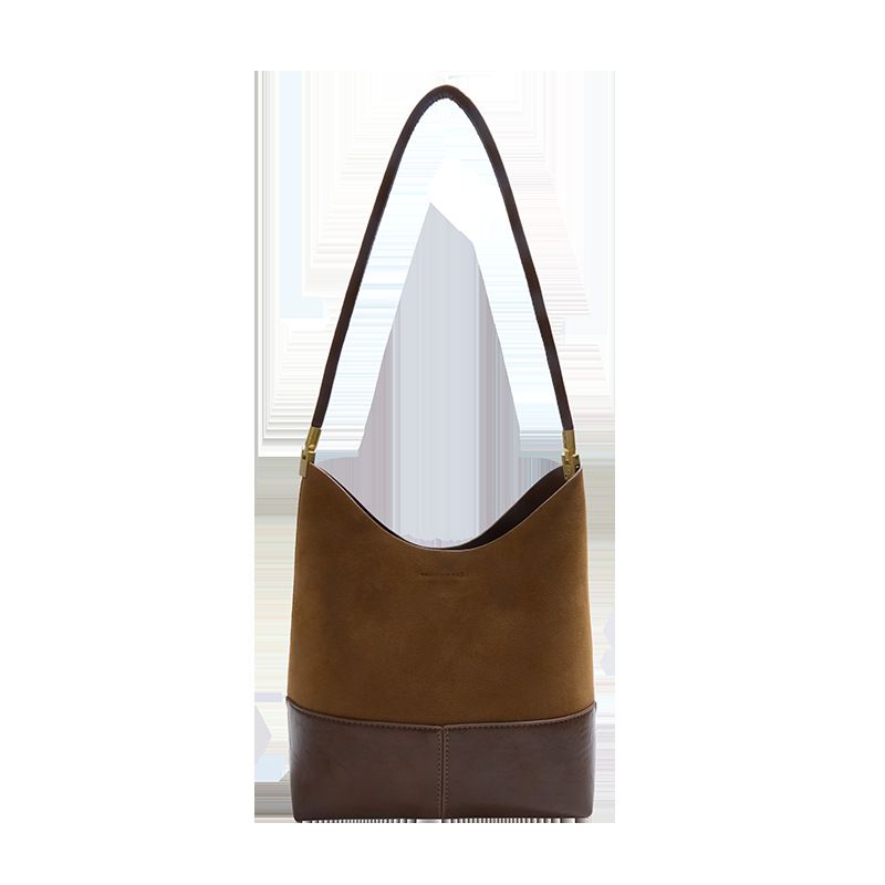 Korean Version Simple Niche Underarm Bucket For Women 2025 New Fashion Matte Commuter Shoulder Crossbody Bag_voghion.com