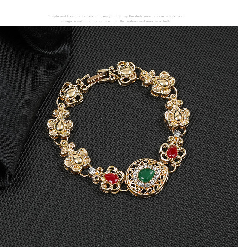 Collana esagerata, set di gioielli in quattro pezzi, nuovo temperamento personalizzato, esagerazione alla moda_voghion.com