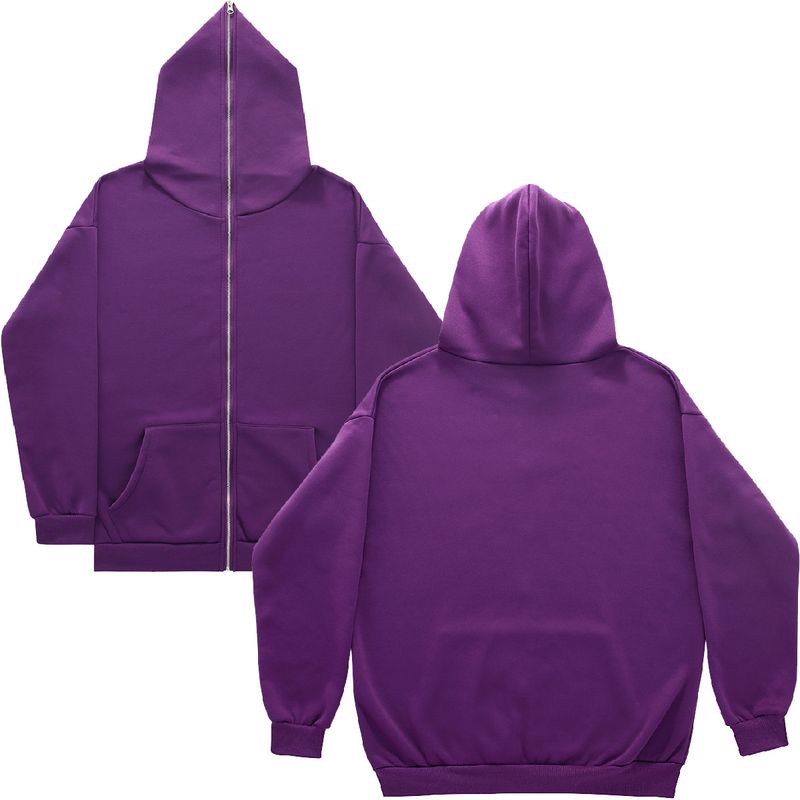 Felpa con cappuccio gotica Y2k con cerniera integrale_voghion.com