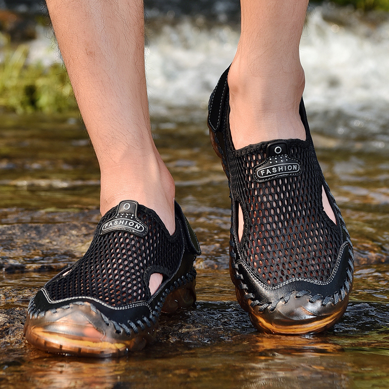Herren-Wandersandalen, bequem, lässig, atmungsaktiv, rutschfest, Sport-Sandale, Outdoor-Sport, Sommersport, Outdoor-Sandalen_voghion.com