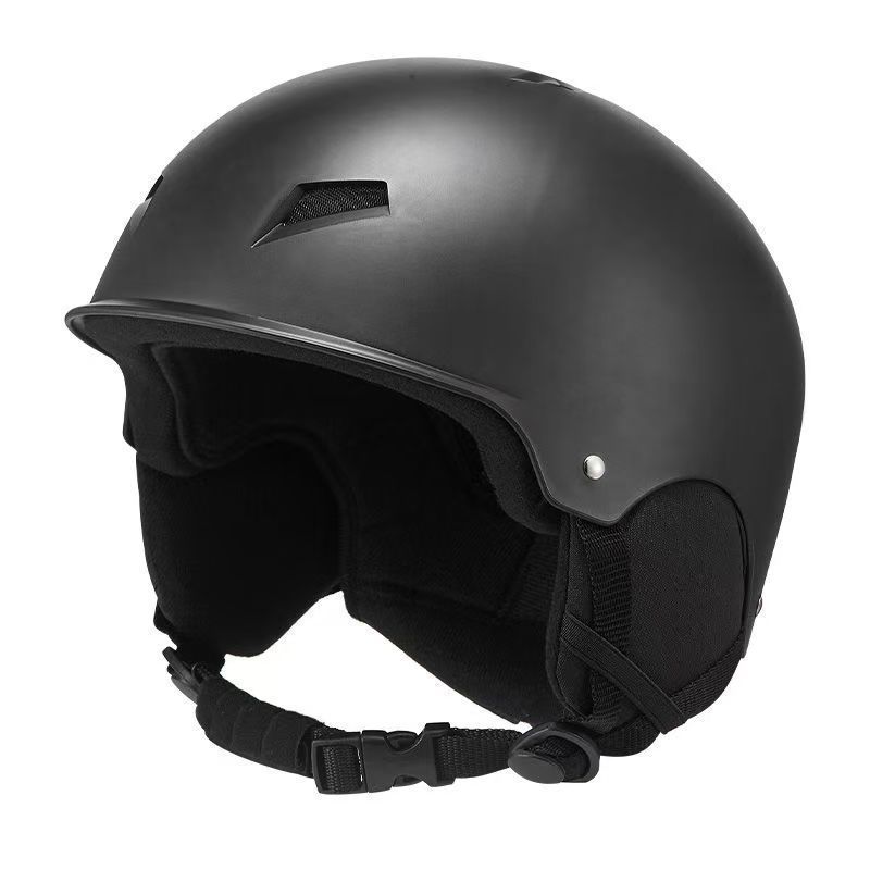 Capacete ajustável para esportes ao ar livre para adultos, quente, infantil, chapéu de esqui simples e duplo_voghion.com