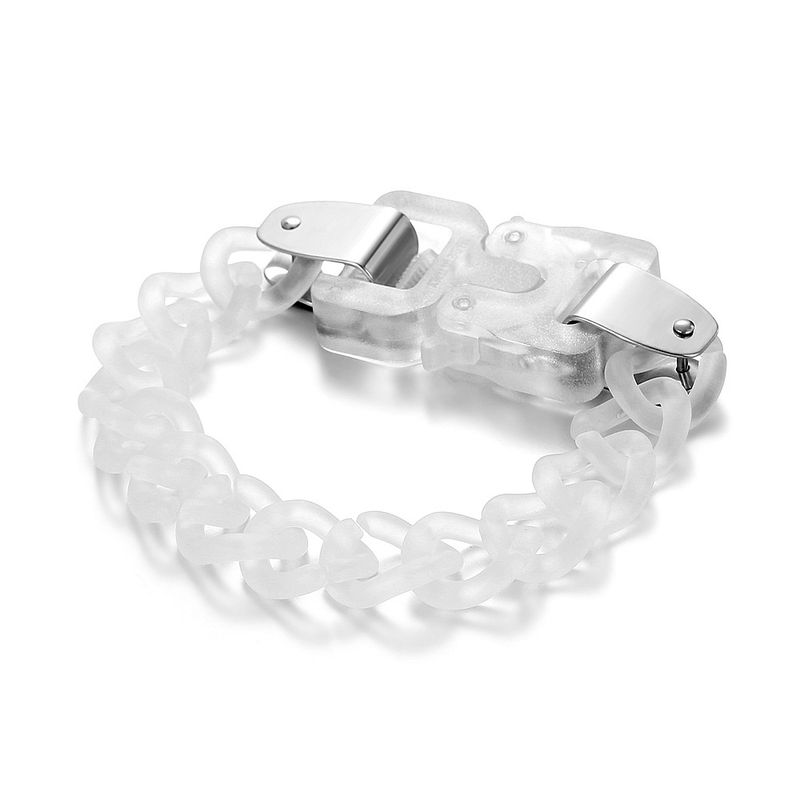 1017 ALYX 9SM Bracciale con fibbia di sicurezza in acciaio al titanio in stile industriale funzionale in acrilico trasparente_voghion.com