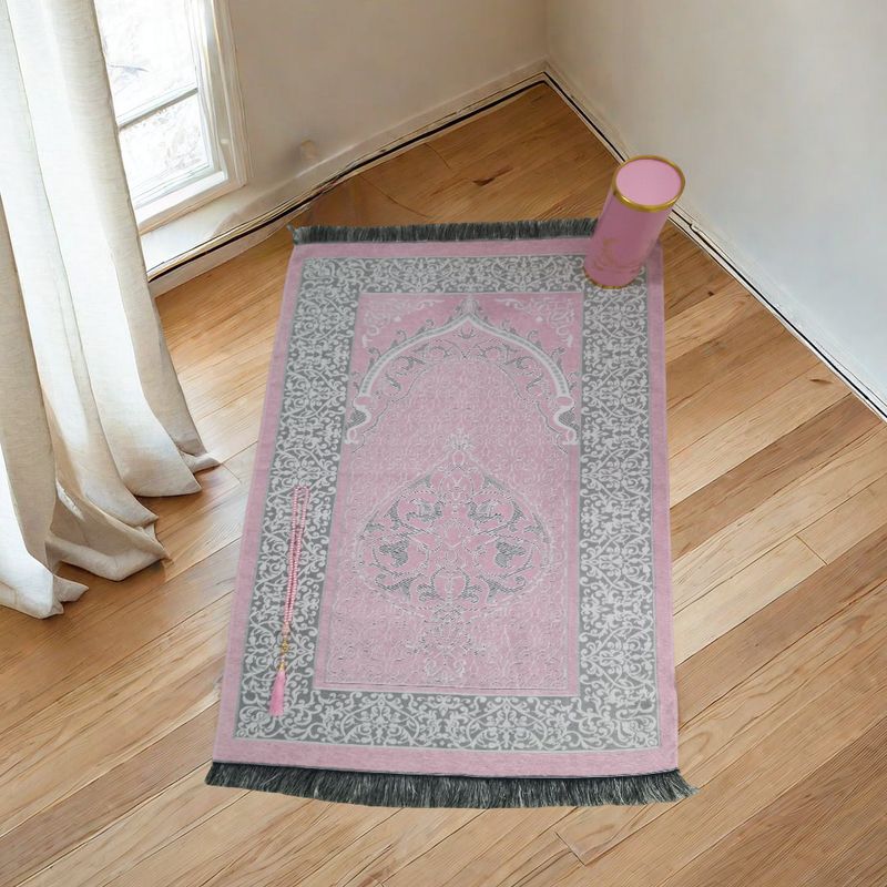 Hemtextil Bönefilt Rosenkranscylinder Presentask Presentset Resefilt Tasbi_voghion.com