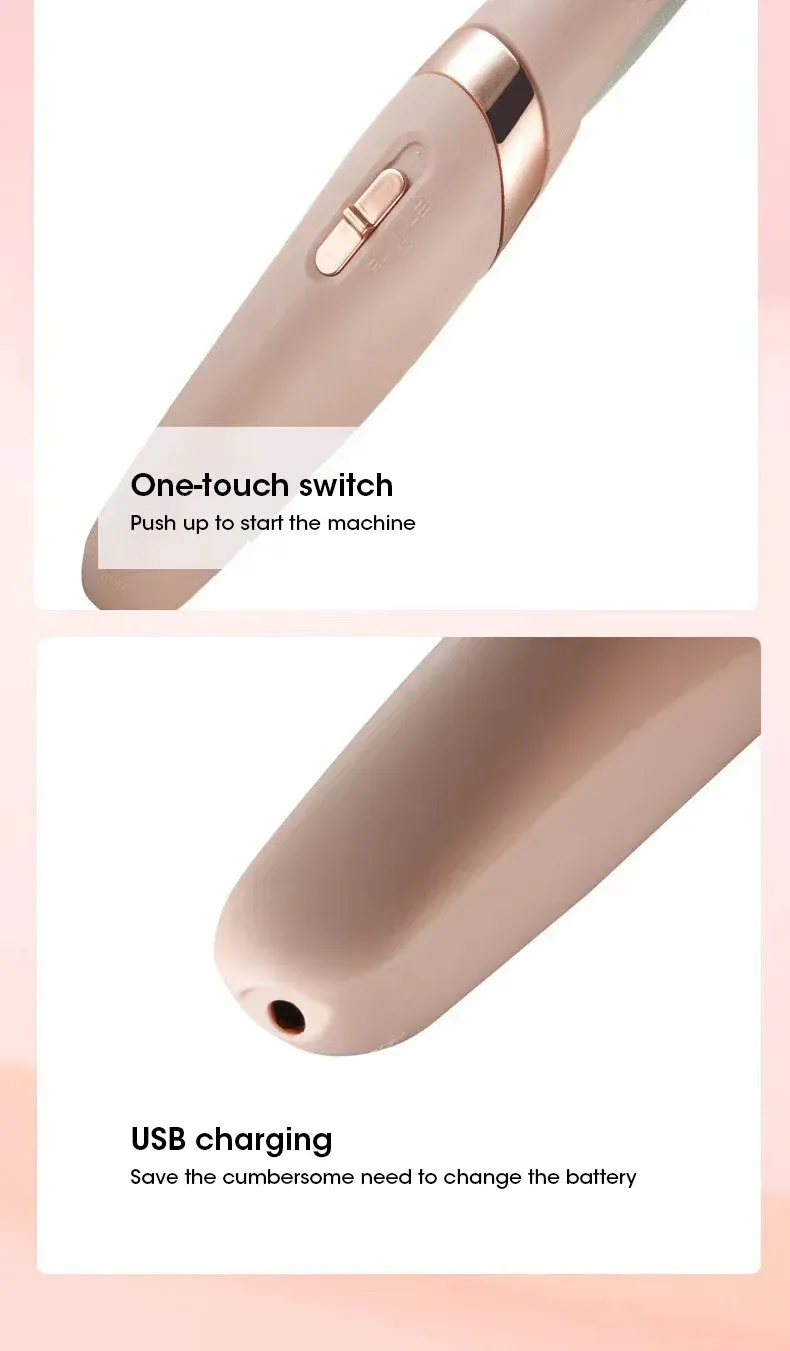 NEW USB Electric Dead Skin Pedicure Automatic Foot Grinder Rechargeable Roller Feet Pedicure Tool With 2 Removable Roller Heads_voghion.com