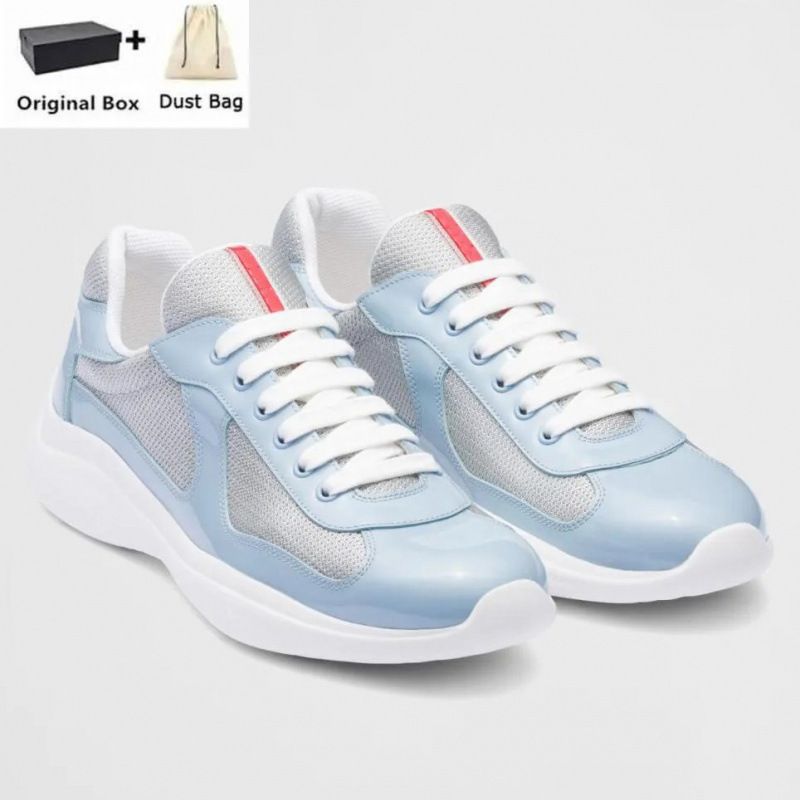 Hell lackierte Mesh-Spleißen-Sportschuhe für Herren aus mattem Echtleder, atmungsaktiv, vielseitig für Paare_voghion.com