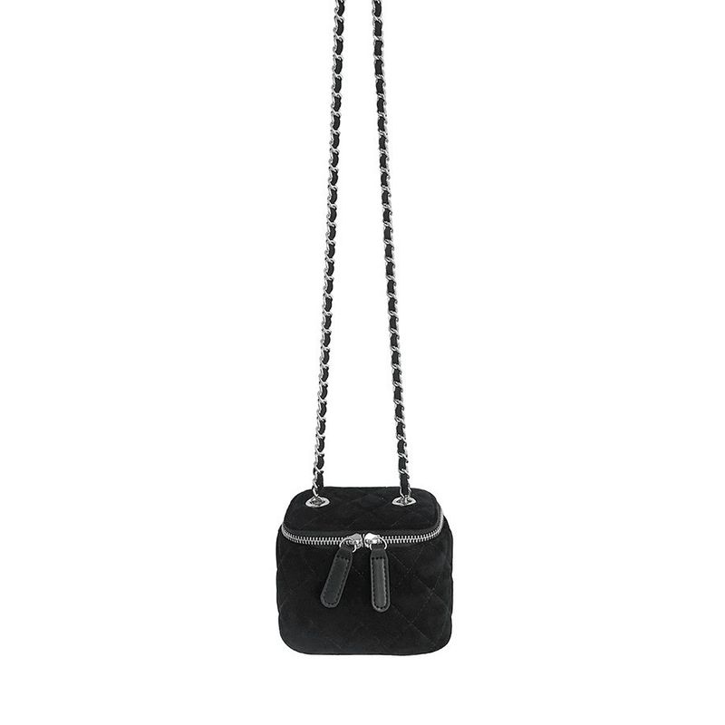 winter New Mini Shoulder Box Fashion Lipstick Chain Bag, Crossbody Bag Small Fragrant Wind With Diamonds_voghion.com