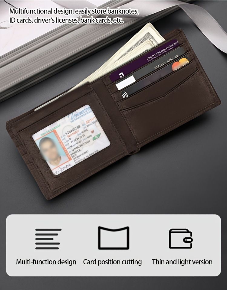 Luggage & Bags wallet men's high end genuine leather short wallet card holder high end super open cowhide wallet_voghion.com