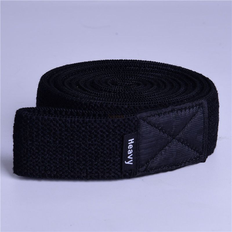 Deep Squat Knitted Resistance 2080x3.5cm Strength Training Yoga Fitness Elastic With Latex Silk Stretch Band_voghion.com