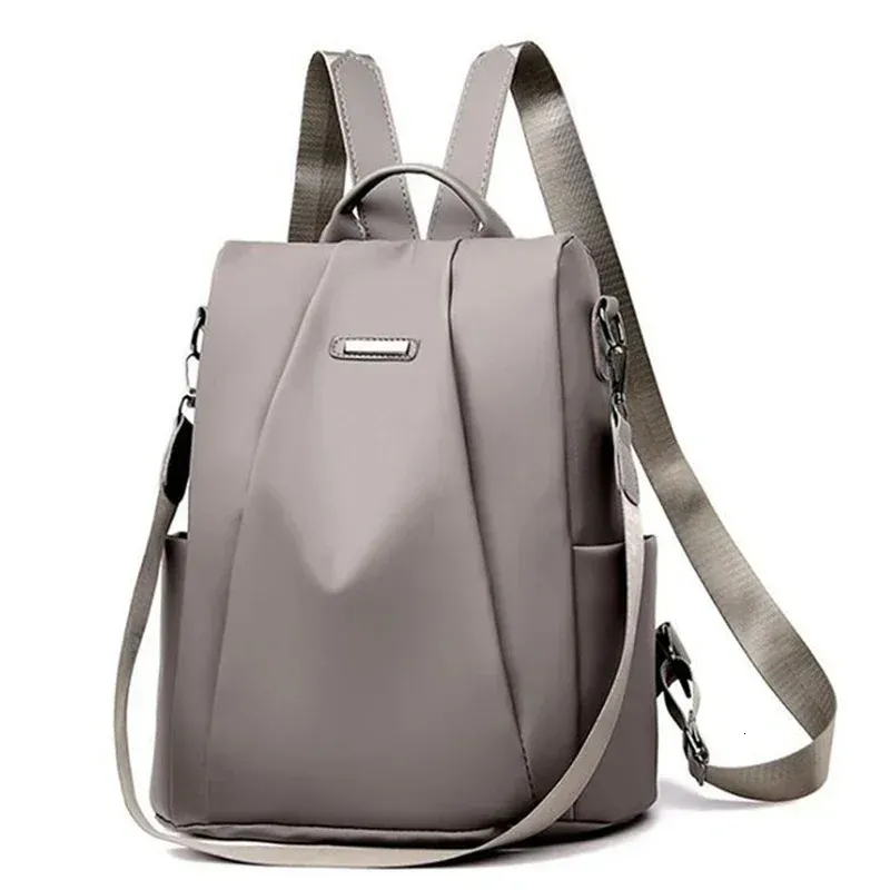 Zaino da donna multifunzione con tracolla staccabile, leggero, impermeabile e di grande capacità, in nylon Soid Coor_voghion.com