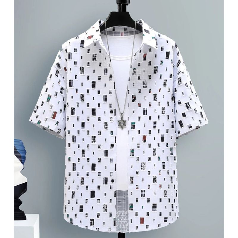 Summer 2 Pieces Set Tracksuit Men's Two Shirt Shorts Haruku Streetwear Oversized Men Sets Short Outfits Suits_voghion.com