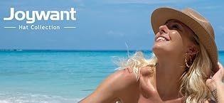 Joywant Womens Sun Visor Hats, Packable Wide Brim Ponytail Beach Hat Straw Visor Summer Beach Vacation Essentials For Womens_voghion.com