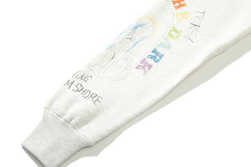 Abbigliamento da uomo autunno e inverno nuovi graffiti stampa hip hop uomini e donne coppie casual sciolto più felpa con cappuccio spessa in velluto all'ingrosso_voghion.com