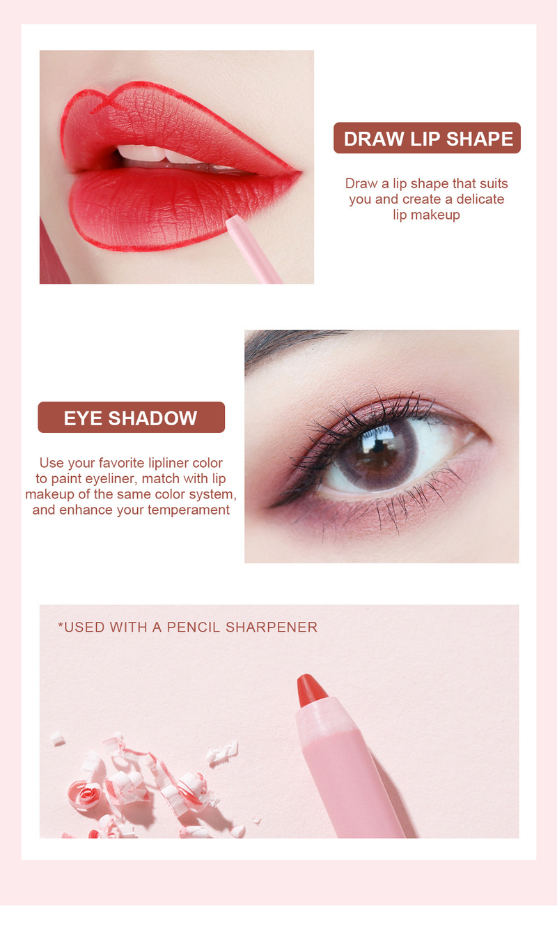Waterproof Matte Lip Liner Pencil Set - Long-Lasting Lip Contouring Kit, Smudge-Proof Lip Liner Lipstick Pen Combo_voghion.com