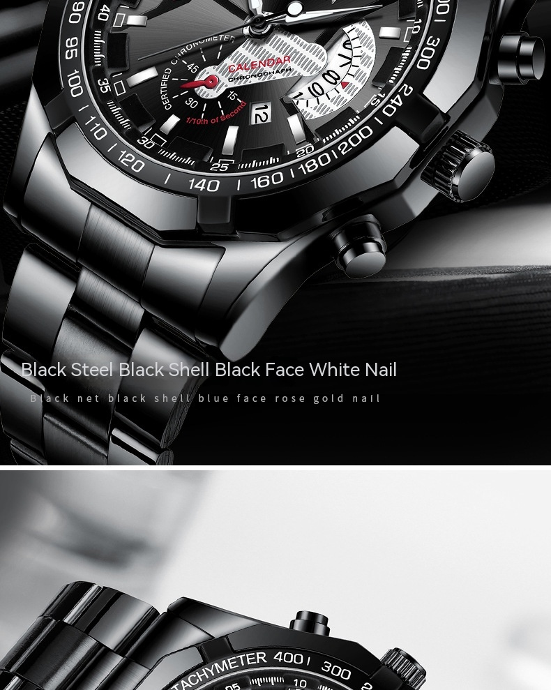 2023. gada jauns, karsti pārdots Fenzun rokas pulkstenis, ūdensizturīgs daudzfunkcionāls pulkstenis, liels ciparnīcas pulkstenis, liels jauns kalendāra kvarca vīriešu pulkstenis_voghion.com