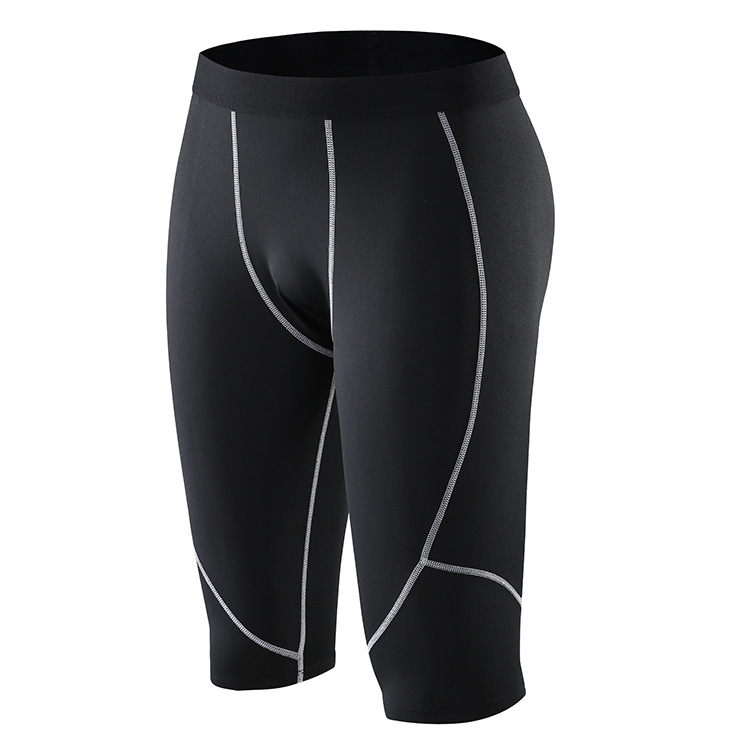 Herrenbekleidung Sommersport-Leggings Lauf-Fitness-Trainingshose Kompressionshose für Herren und Damen Basketball sieben Punkte_voghion.com